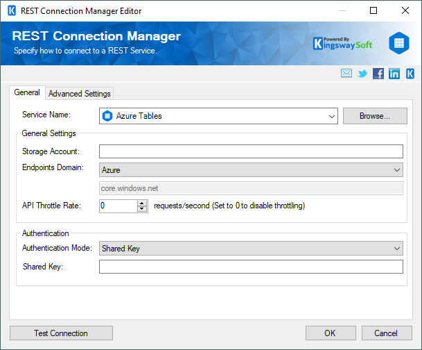 SSIS REST Azure Tables Connection Manager